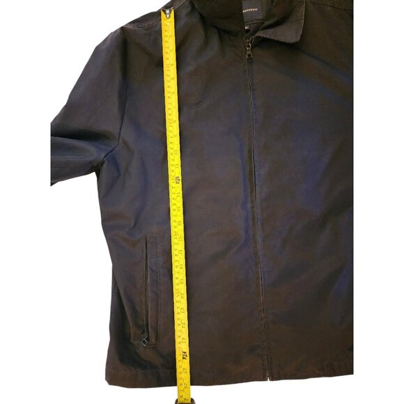 Banana Republic Men's Black Zip Front Jacket Size L | Lightweight Casual Bomber - Picture 5 of 9